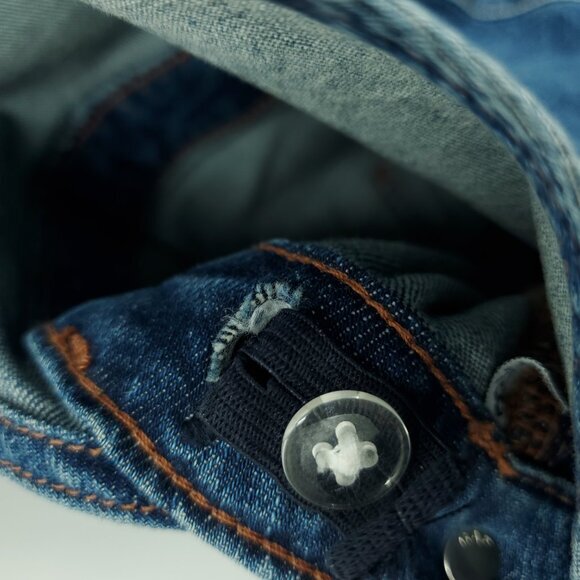 GAP Maternity Overalls Straight Leg XL Medium Indigo Blue - Picture 12 of 14